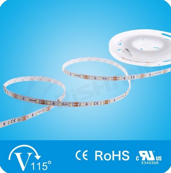 LED стрічка 12В RISHANG 60-2835 6Вт RD0860TA-B Red Червоний IP20 8мм
